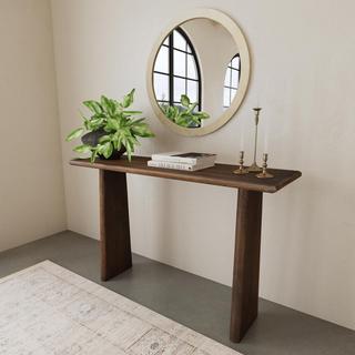 Indigo Road by Egypt Sherrod Trapezium Plank Wood Console Table