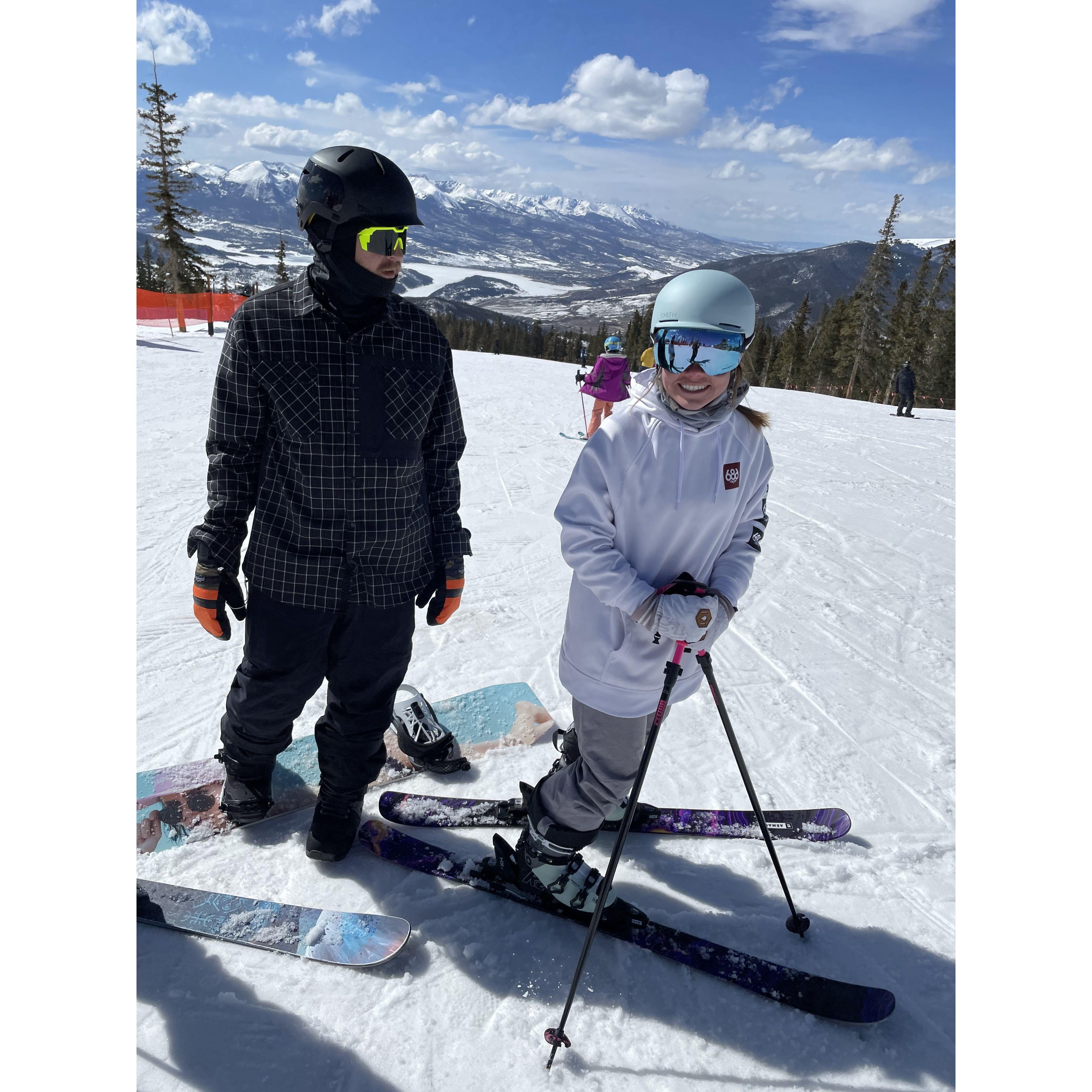 Skiing at Keystone.