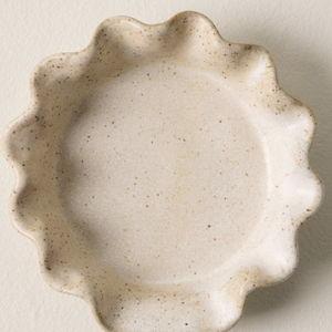 French White Speckle Spoon Rest
