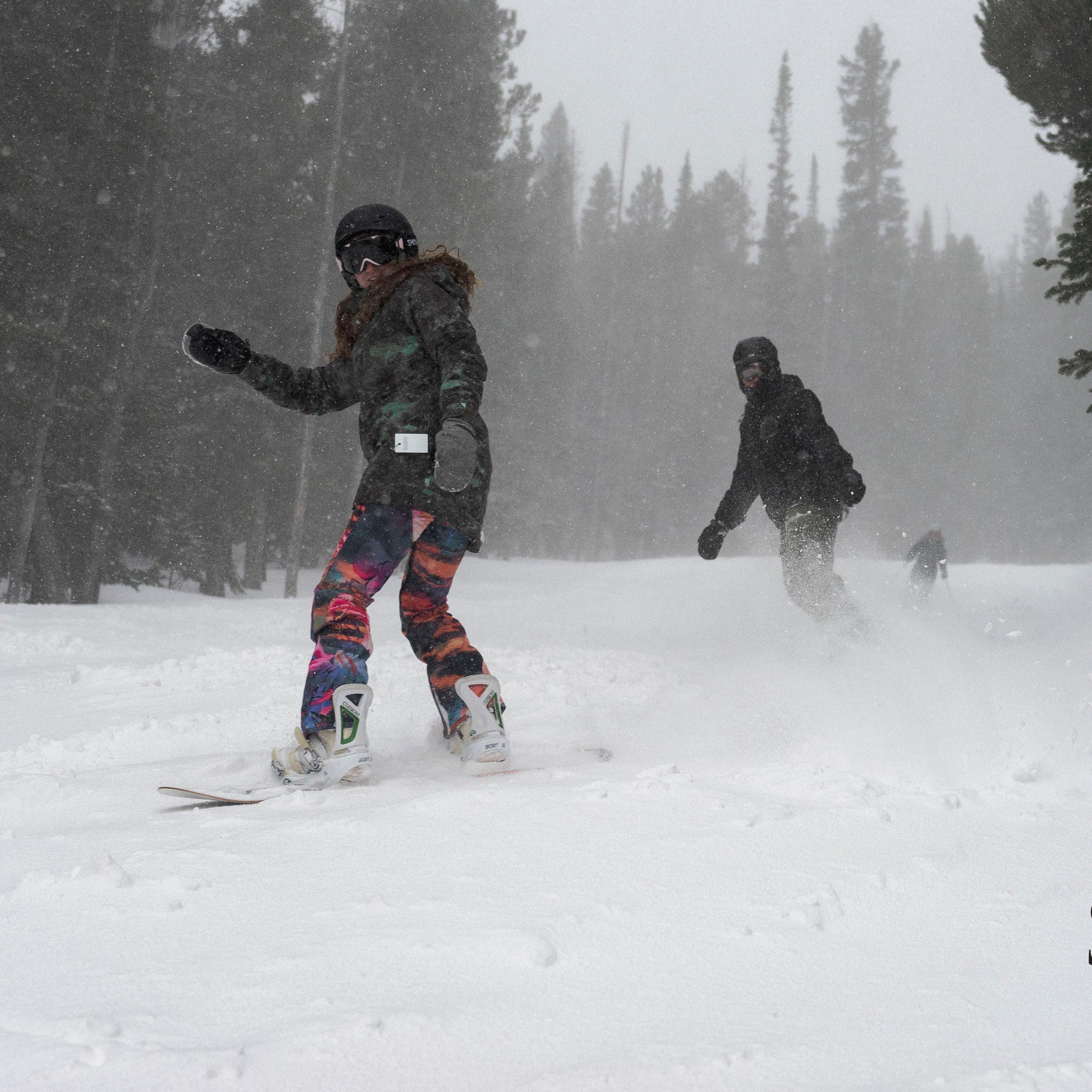 The couple work at Snowy Range ski area together, but to them it hardly seems like work