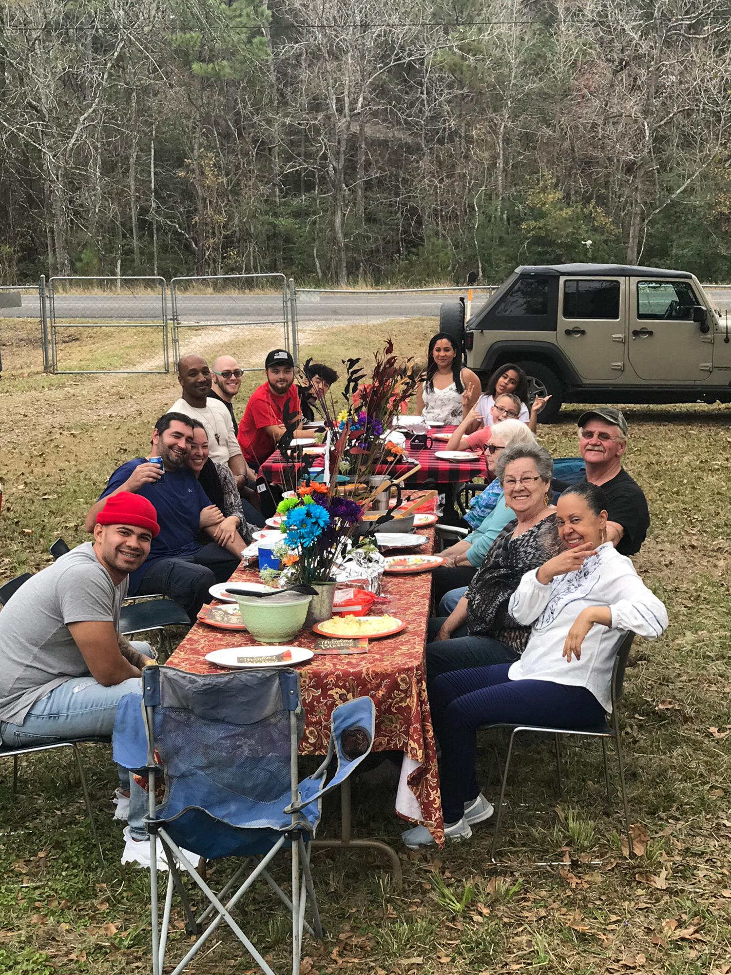 Two families, two cultures- thanksgiving dinner 2019.