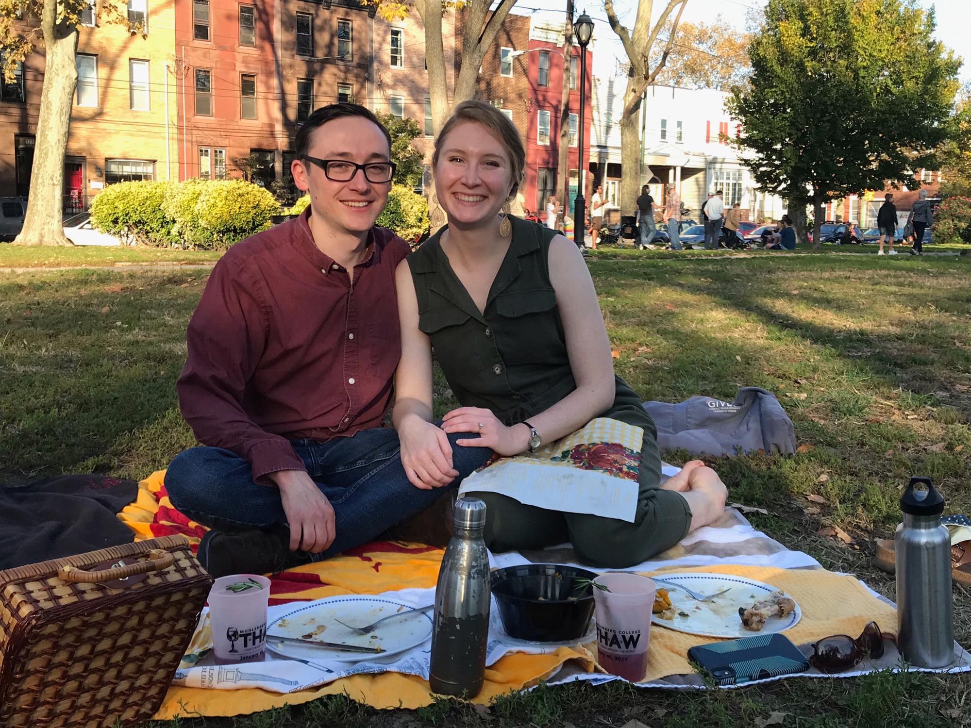 This Friendsgiving, we were thankful for 75 degree weather and engagement life
