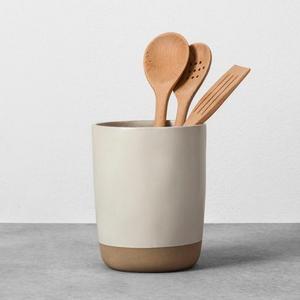 Stoneware Utensil Holder - Cream - Hearth & Hand™ with Magnolia