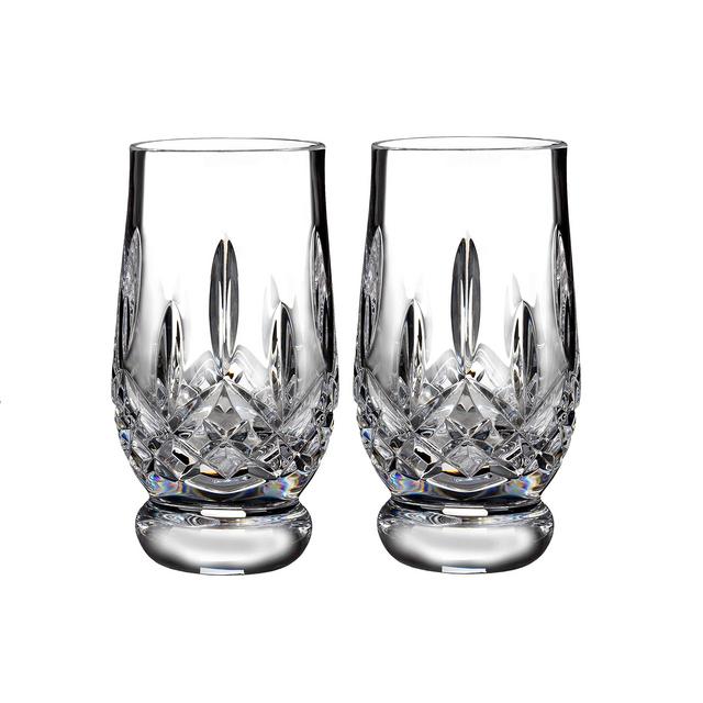 Waterford Connoisseur Footed 7oz Pair, Lead Crystal, 7 Fluid_Ounces, Lismore Tumbler FTD Tast 5.5oz Pr