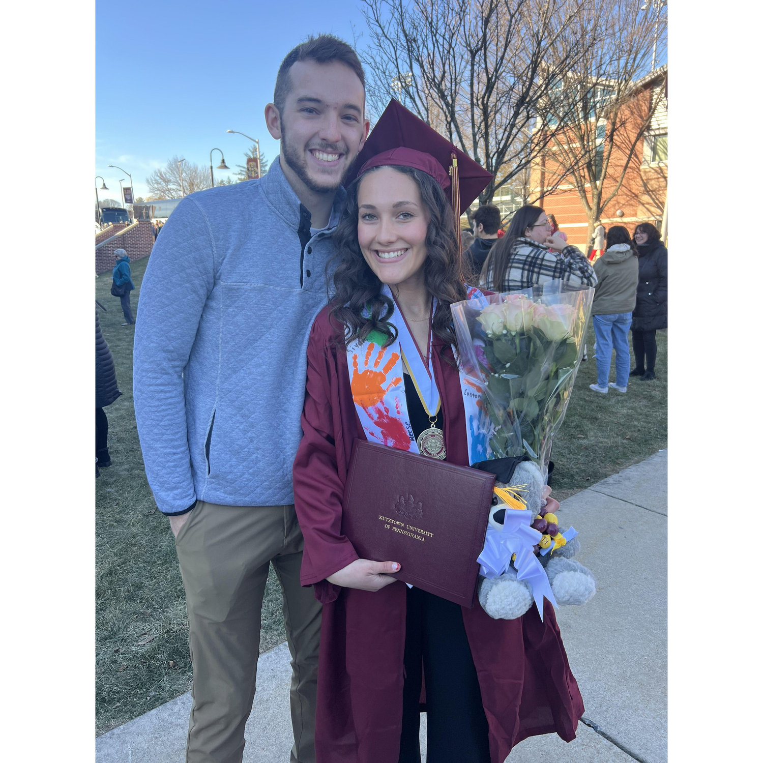 We got to celebrate my college graduation together!