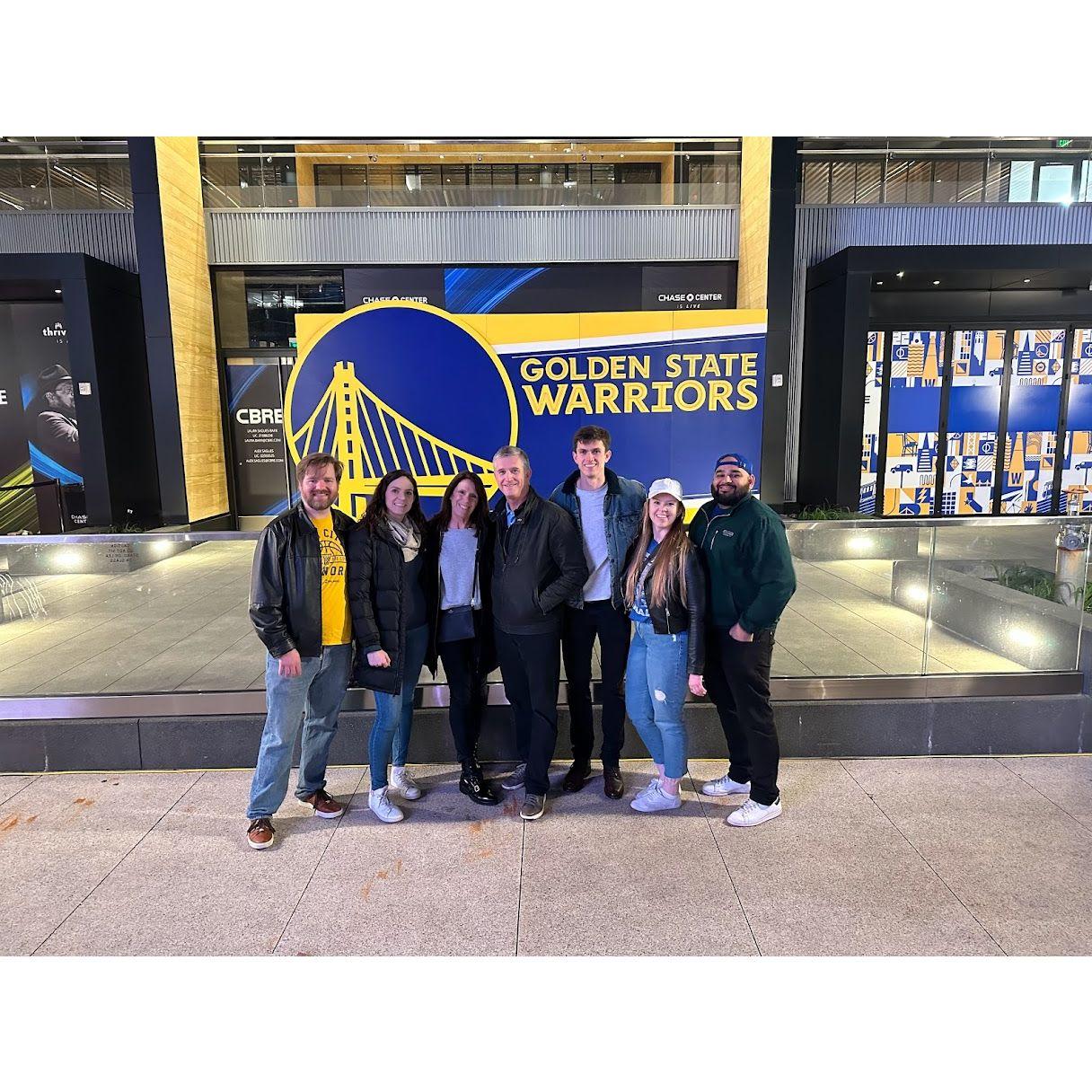 Family trip to the Warriors game!