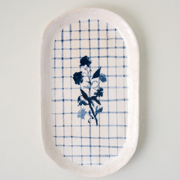 Lila Floral Serving Platter