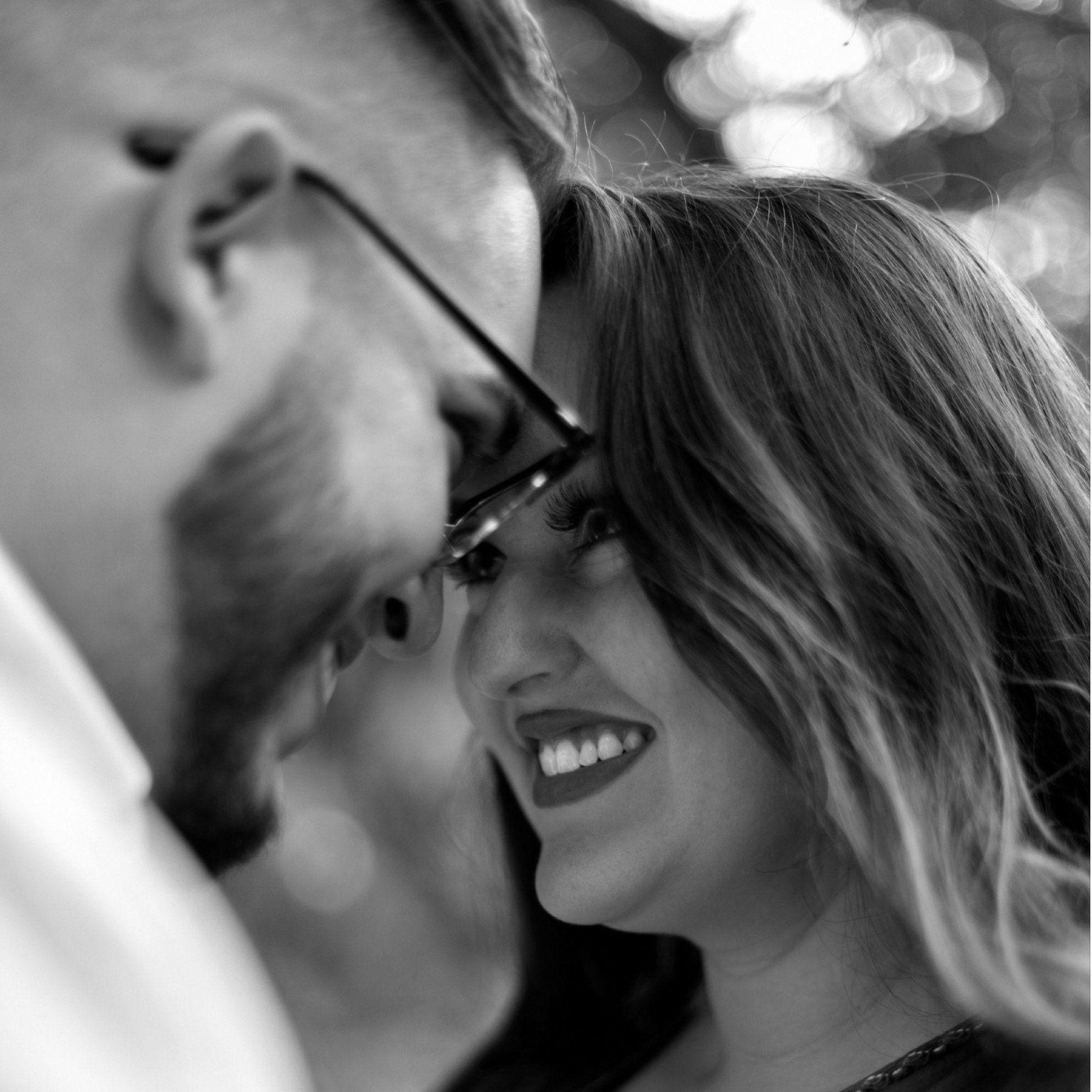 Eyes filled with love and adoration.