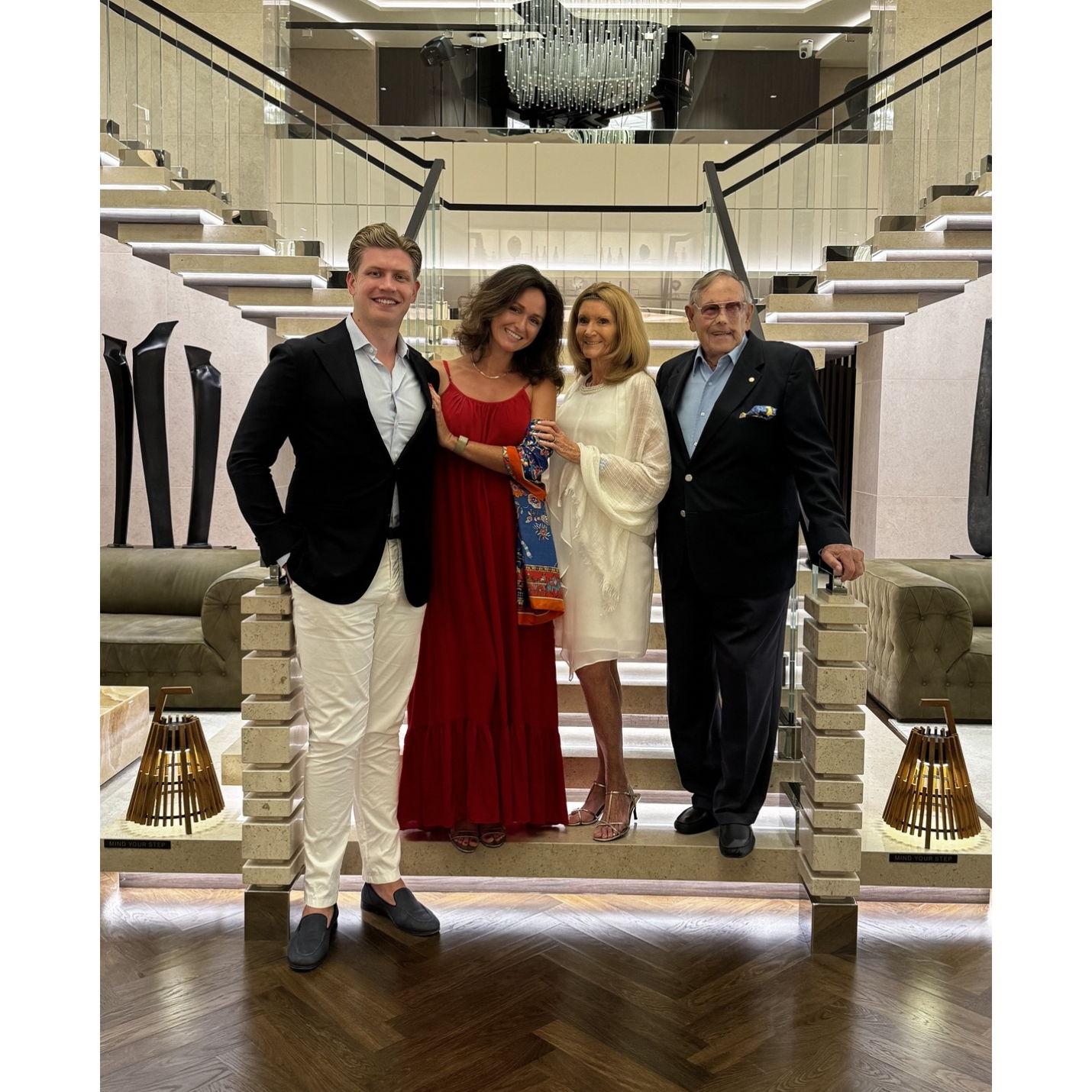 From our family cruise to Greece this year with Serena's parents, Maureen and Orator.