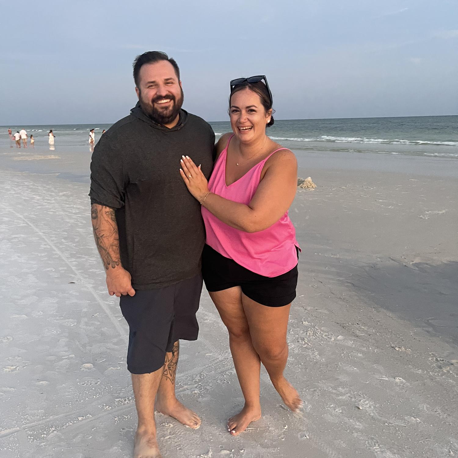 The night we got engaged!