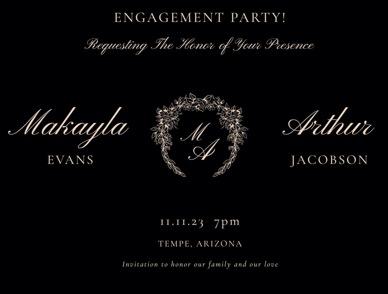The Wedding Website of Arthur Jacobson and Makayla Evans