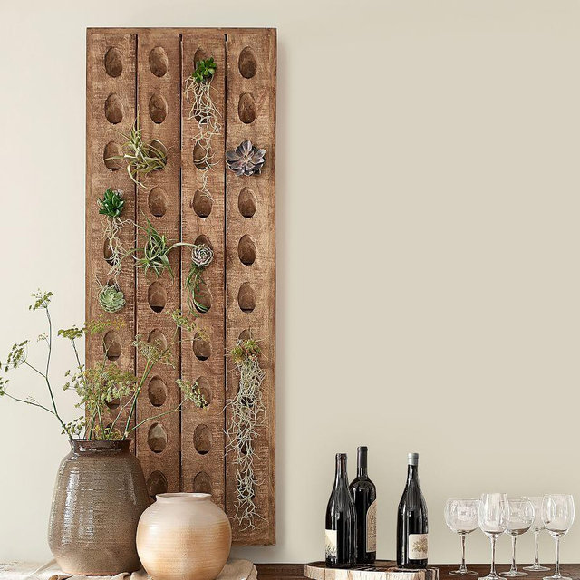 Decorative French Wine Riddling Rack, 21 x 57"
