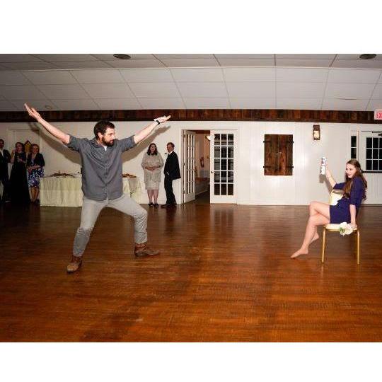 November 2, 2019 - Karlie and Cody Shooks wedding. Brad and I celebrating accordingly.