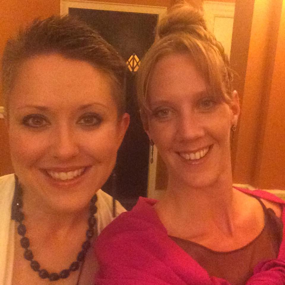 Lucy & I ready for a fancy ball in Portland!