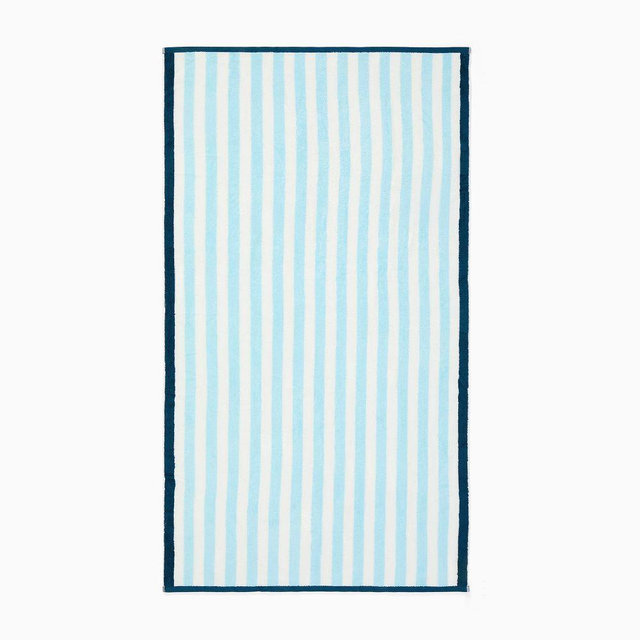 Biarritz Beach Towel, 40"x70", Light Blue