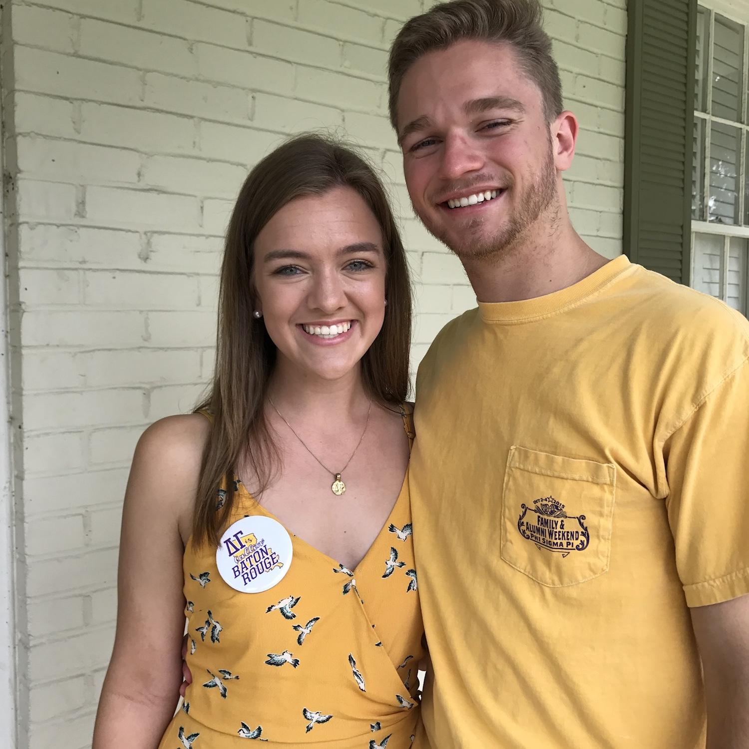 LSU Party at Madi’s house (one of the first times Adam met her family)