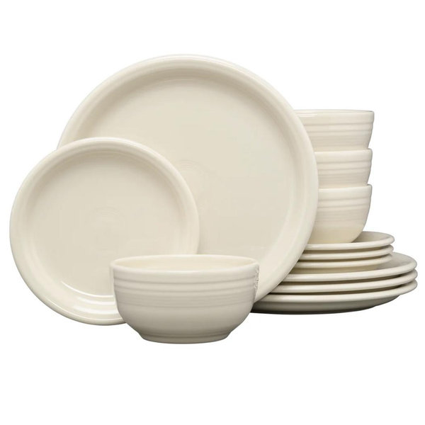 Bistro Coupe Dinnerware Set -Linen color