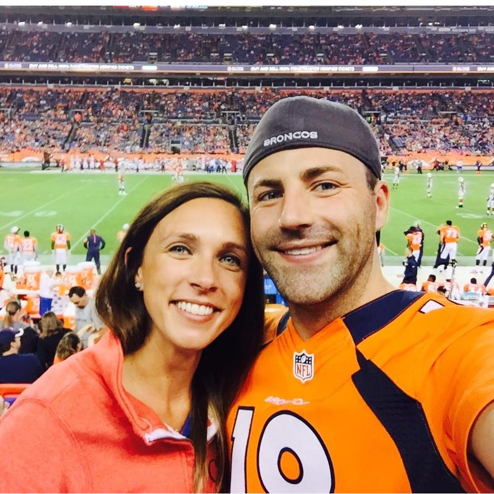 My first Bronco game when we were dating long distance. At least he chose a team with the same colors as 'Da Bears'.