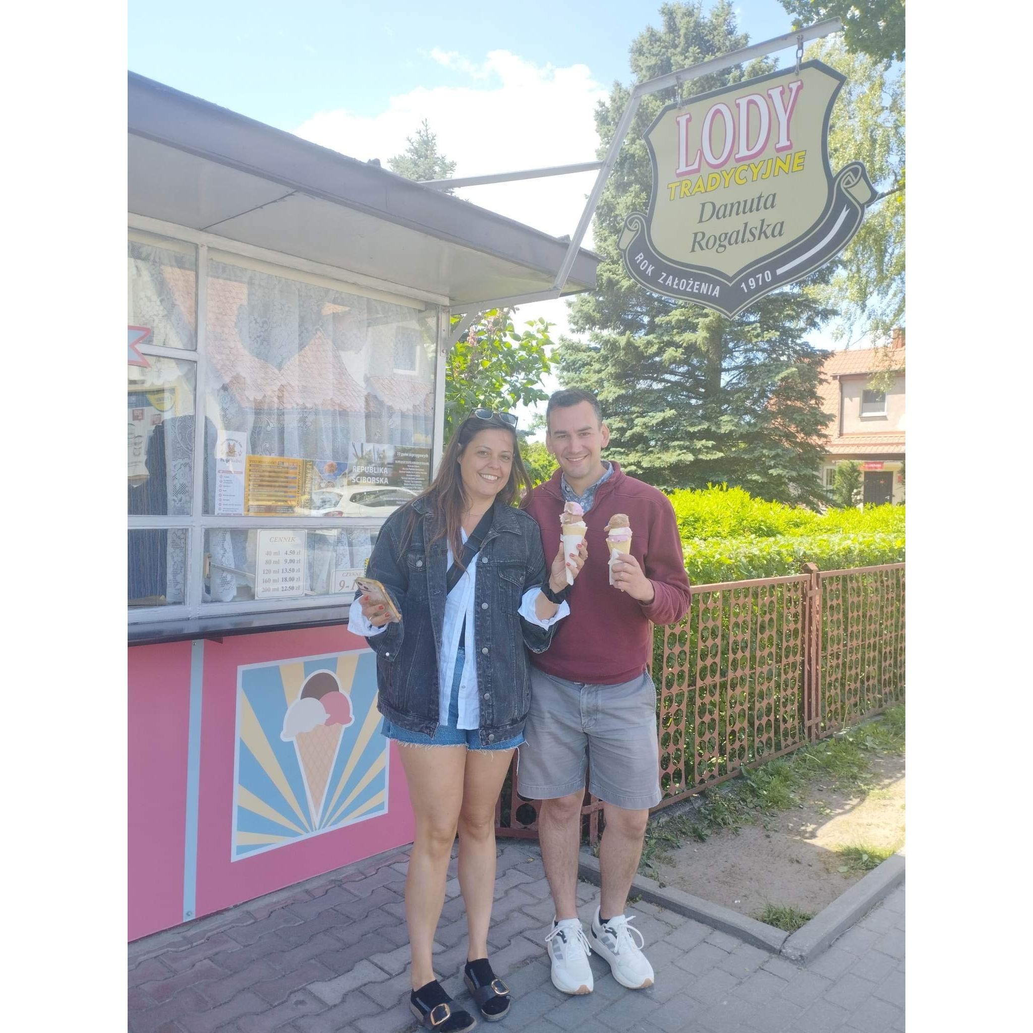 Lody (icecream) in Gołdap