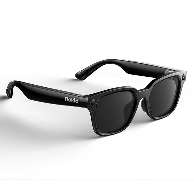 Rokid Ai Glasses Style (Non-Display), 2026 Smart Audio Sun Glasses with ChatGPT & Gemini, Real-Time Translation, 12MP Camera, Voice-Controlled Assistant, Hands-Free Calls, Productivity for Travel