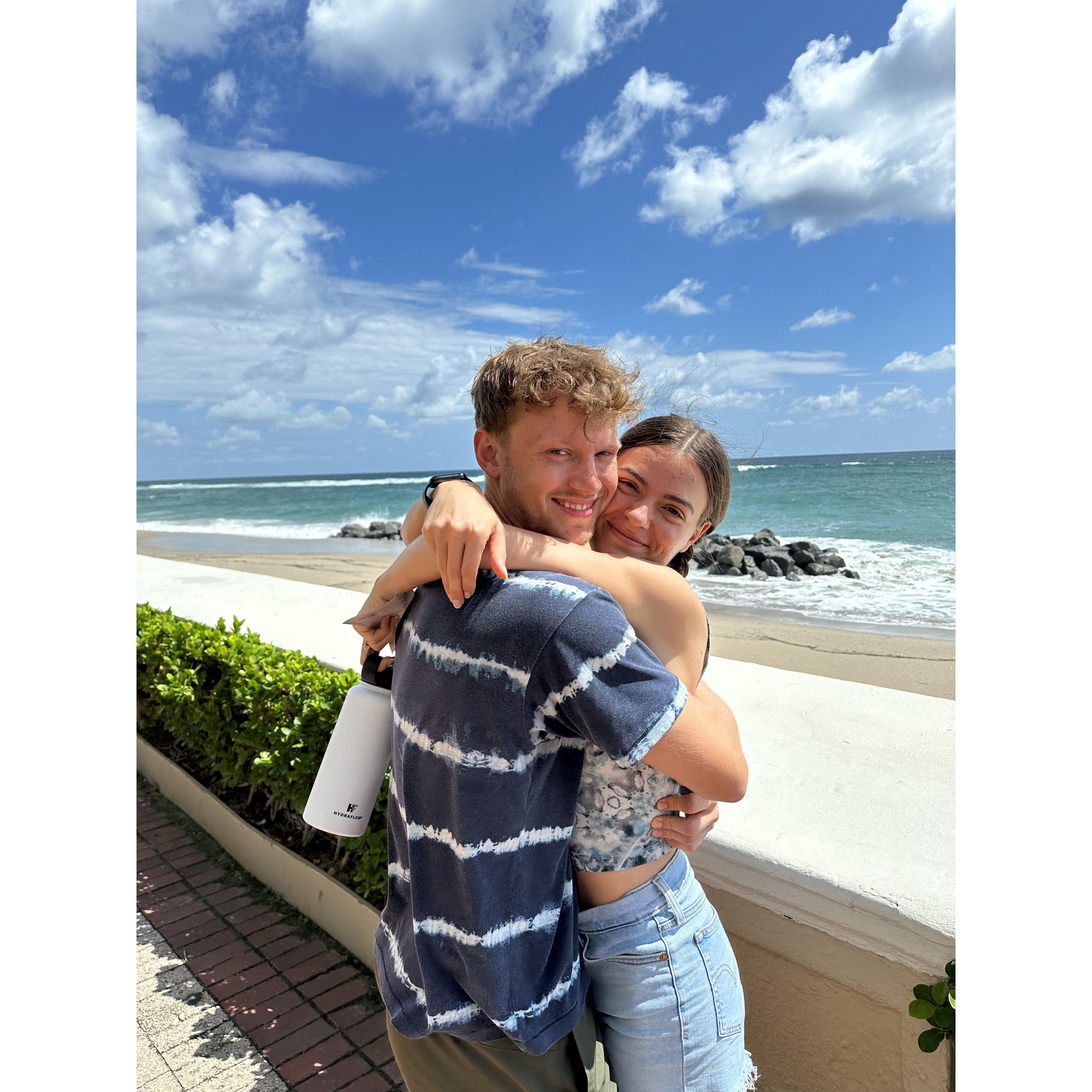 Feeling the love in Palm Beach, Florida