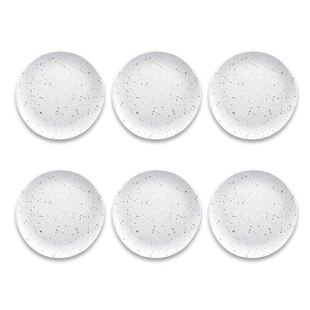 TarHong Terrazzo Dinner Plate, 10.5", Melamine, Set of 6