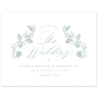Iceberg, Blue Wedding Digital Save the Date - Reed Landscape