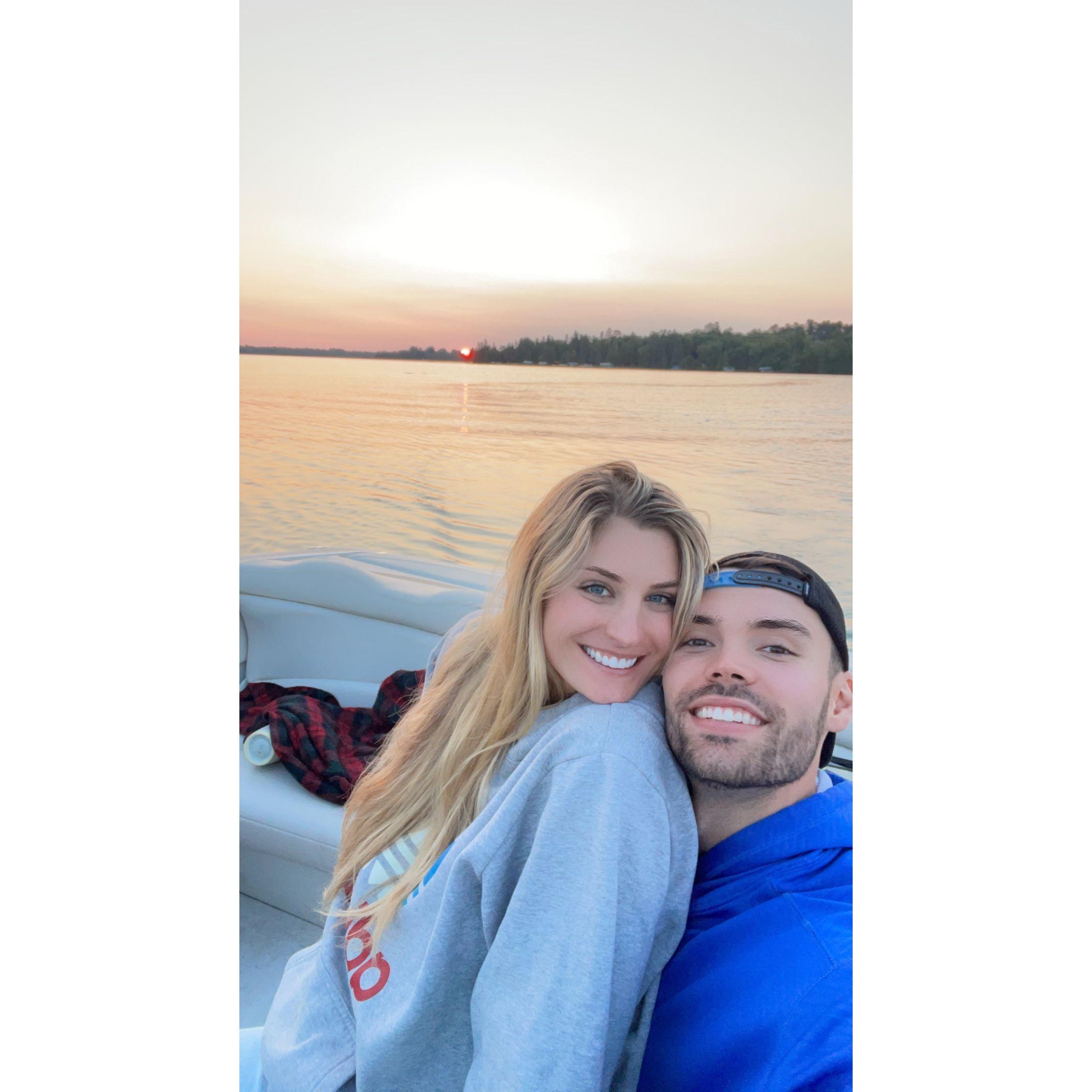 Marissa's first time visiting the Felknor cabin in Remer, MN