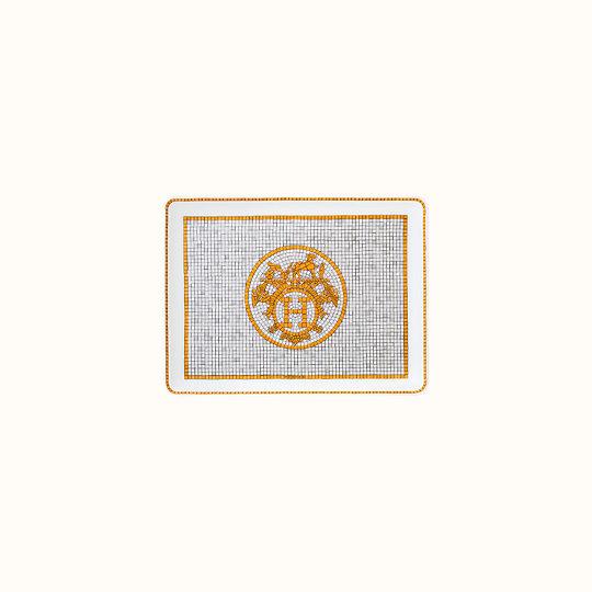 Mosaique au 24 gold tray, small model