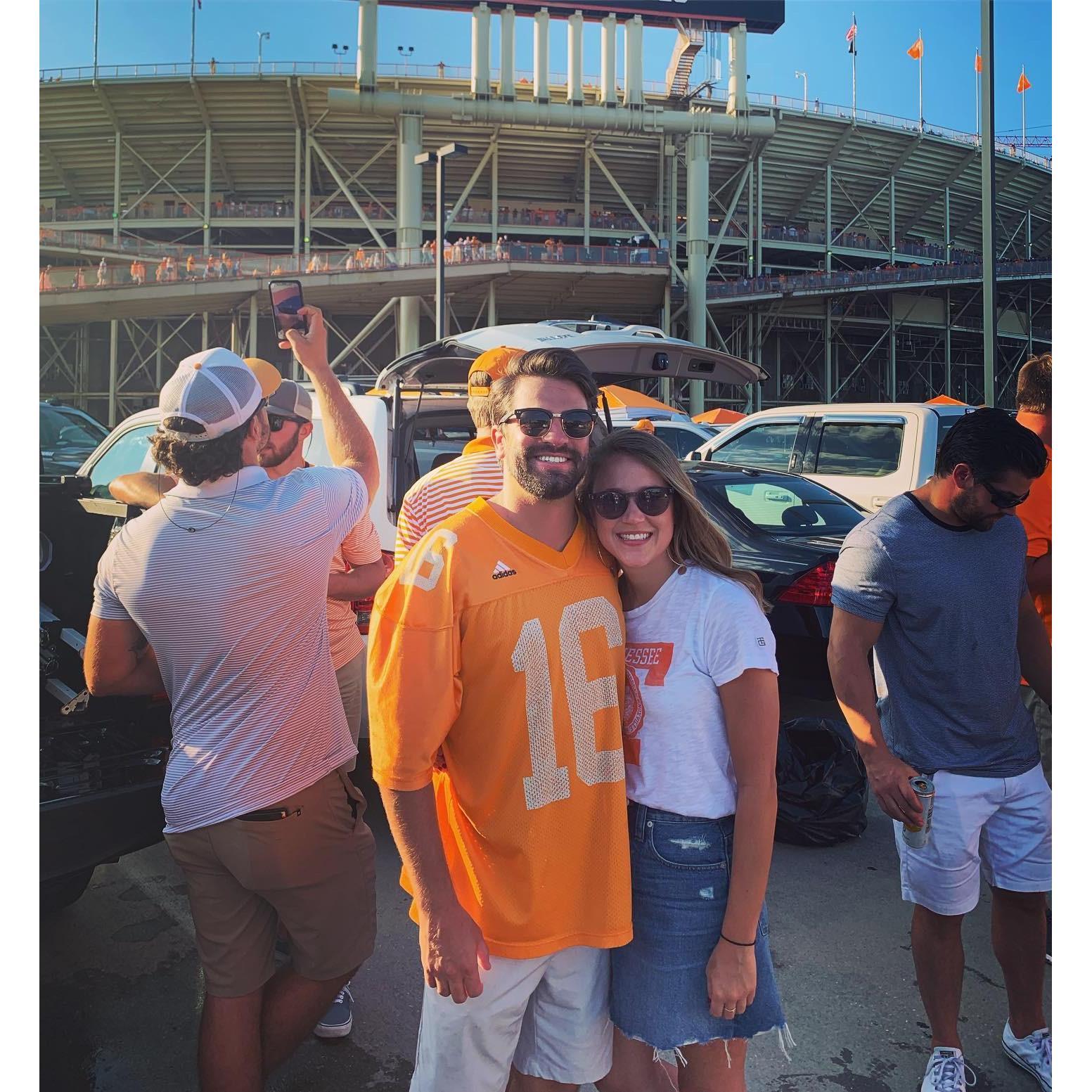 First University of Tennessee game together