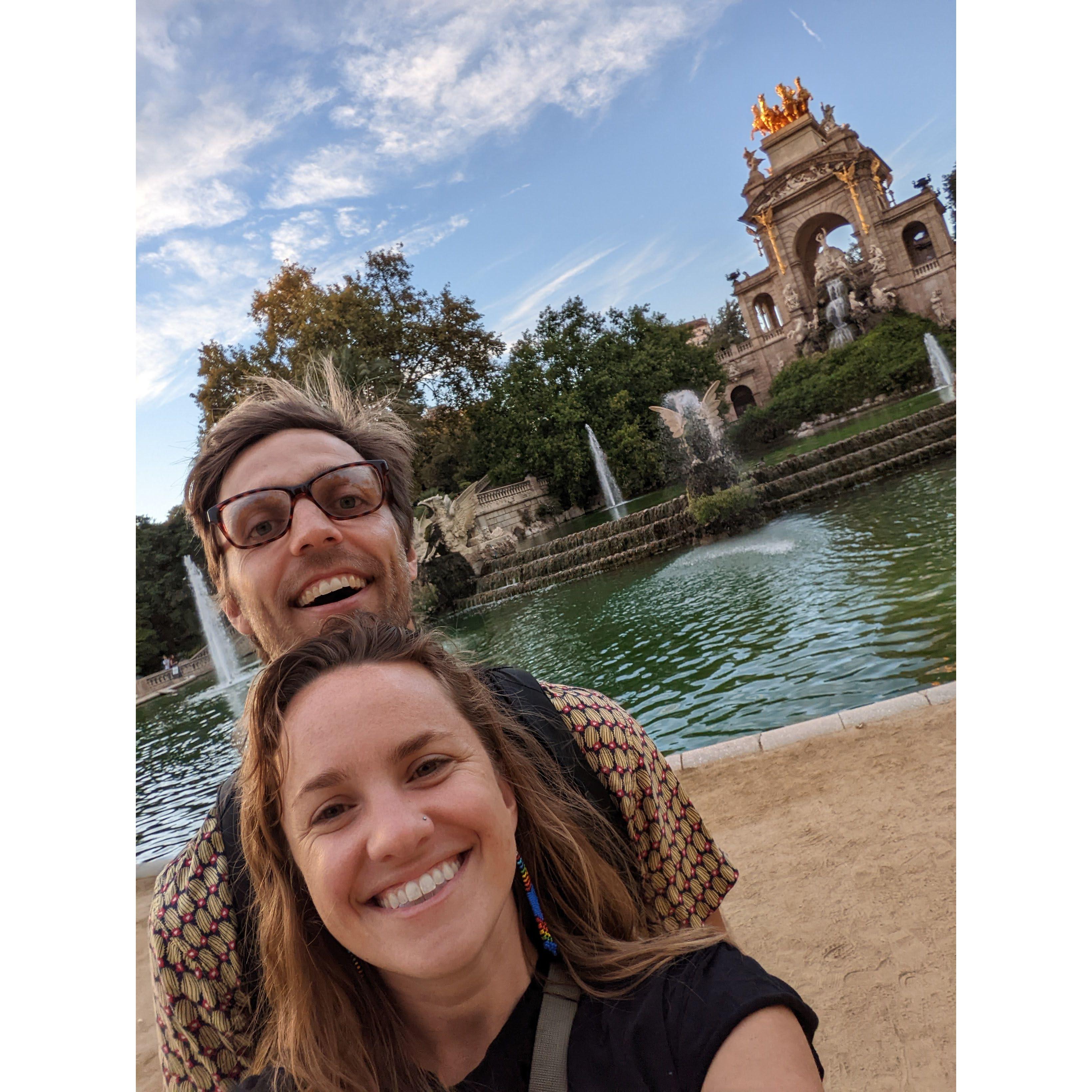 Barcelona, Spain at the beginning of our (short) Spain chapter