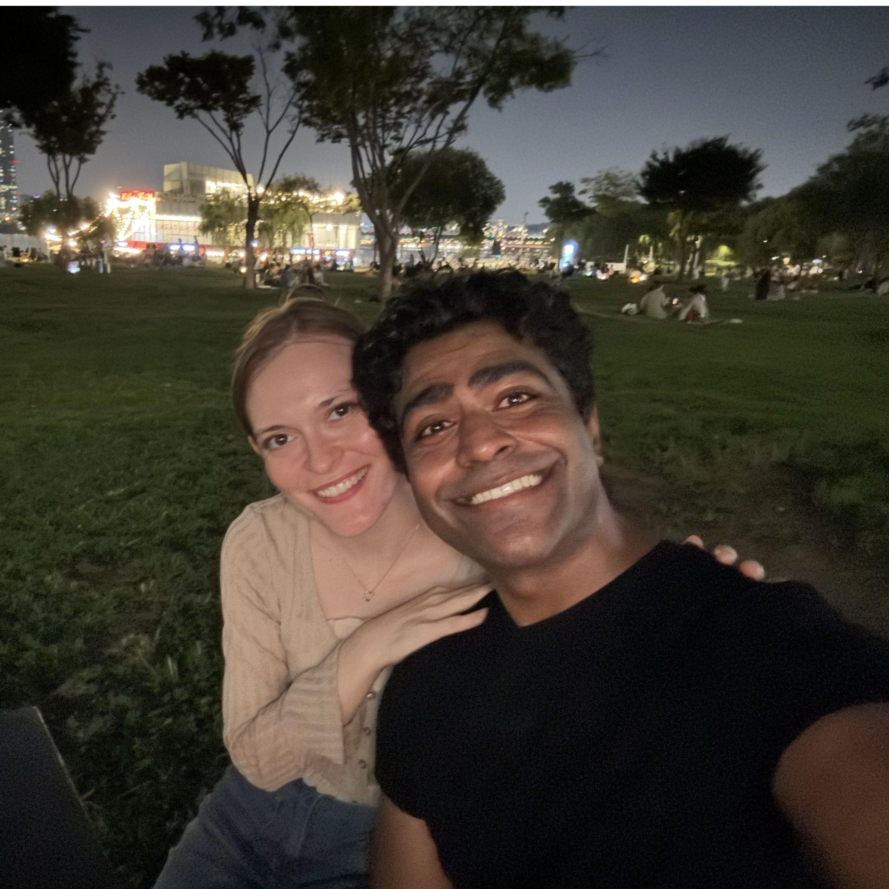 The weather was perfect.