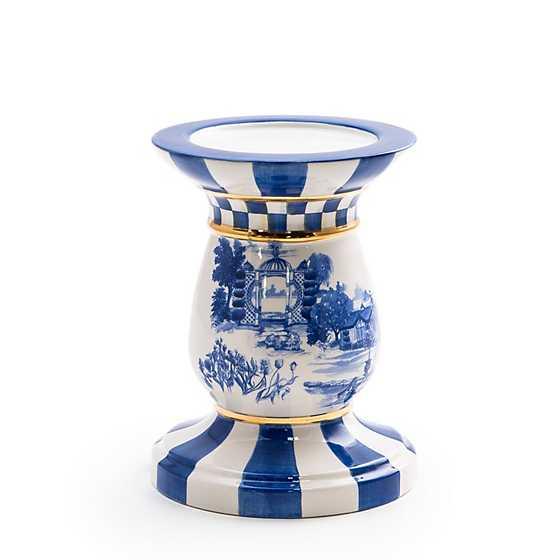 MacKenzie-Childs Royal Toile Pillar Candle Holder - Short