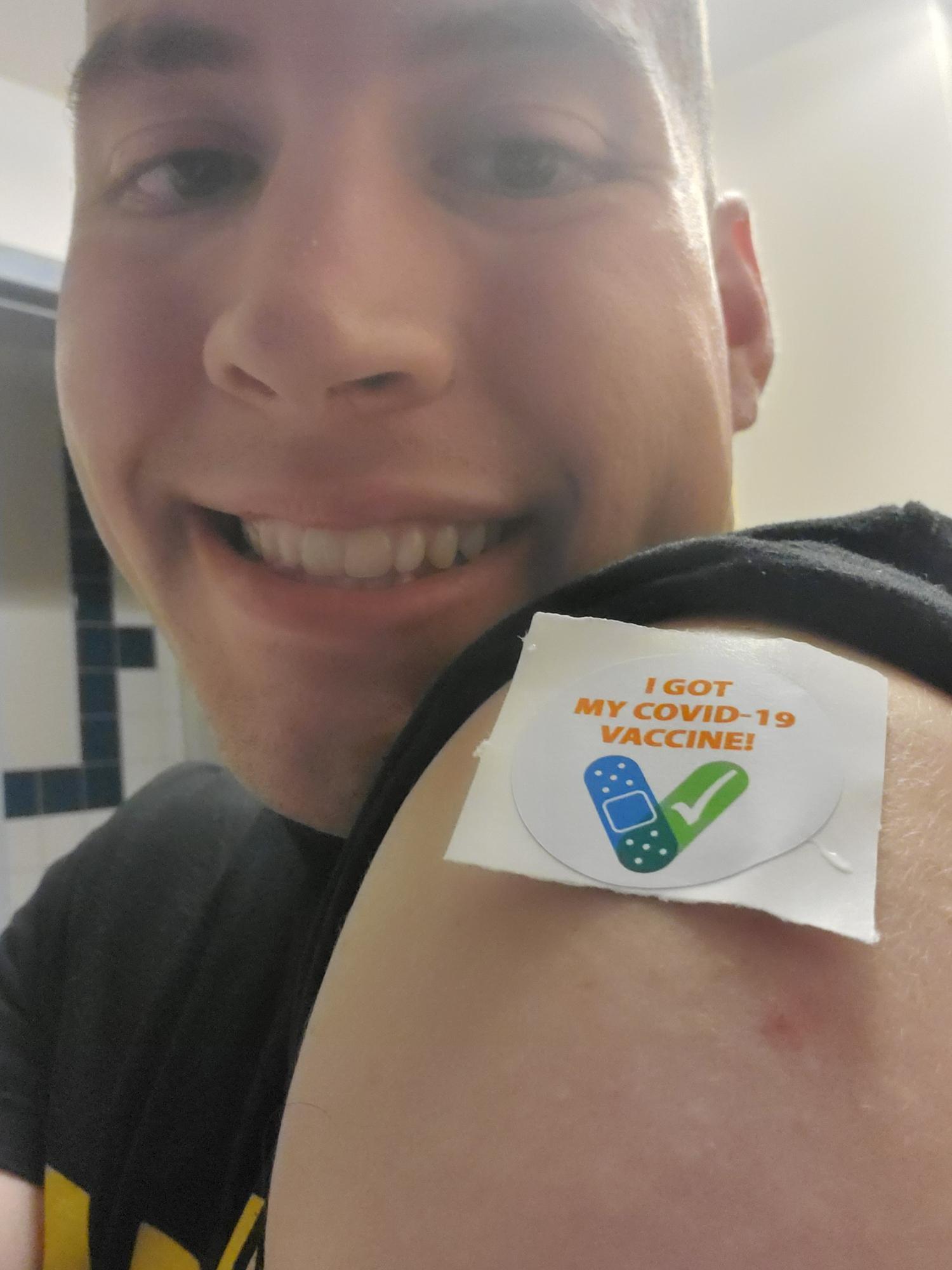 William getting his COVID vaccine!