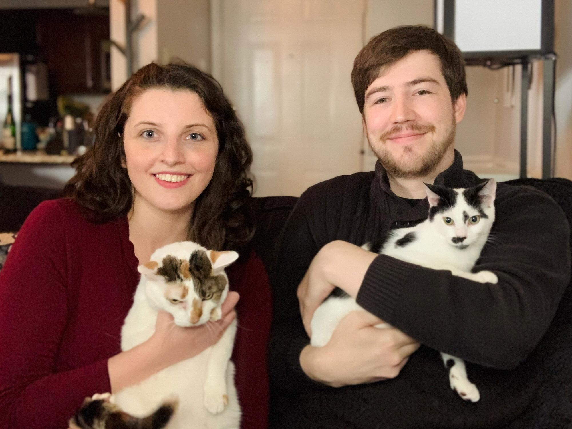 Our cat children, Allie and Max