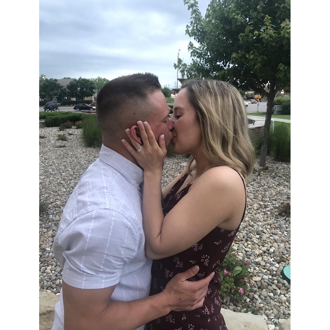 Right after we got engaged!
