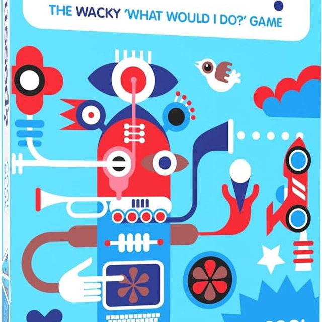 SUSSED The Wacky ‘What Would I Do?’ Card Game - Social Fun for Teens, Boys, Girls - Gift for Kids & Adults - Great Travel Conversation Starter - Cool Blue Deck