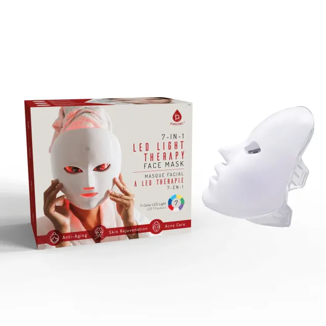 LED Light Therapy Face Mask 7 Color Skin Care Mask for Acne, Anti-Aging, Wrinkles & Rejuvenation
