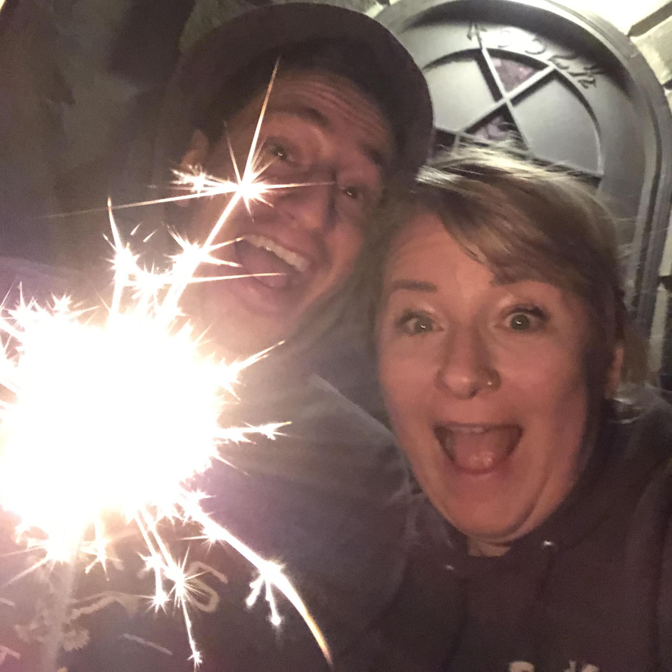 Our first New Years, in the middle of a pandemic. We ordered a four-course meal, had some fizzy champagne, did a little dancing, and then enjoyed the neighborhood fireworks for the next five hours.