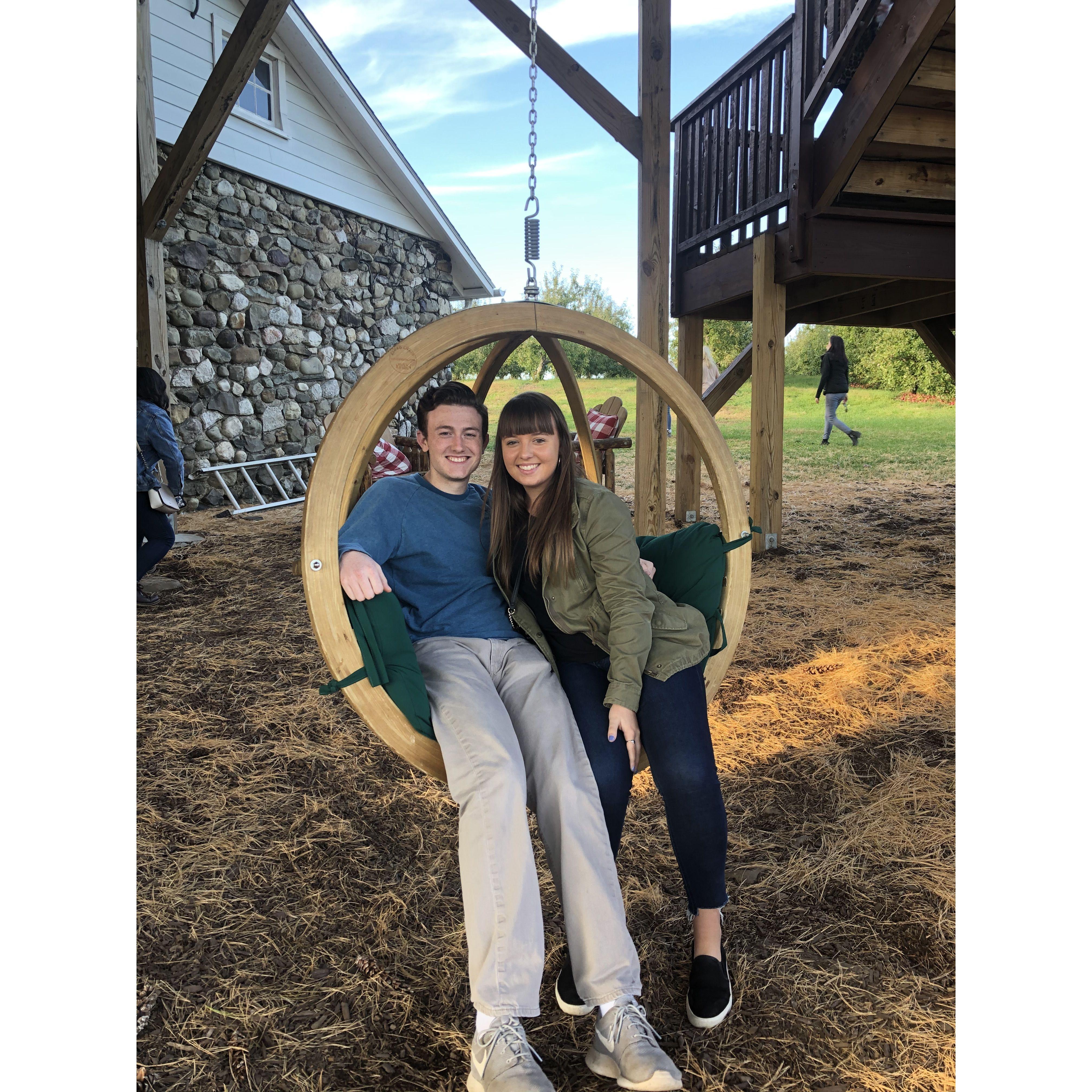 Our first of many trips to Angry Orchard Cidery. We love cider!