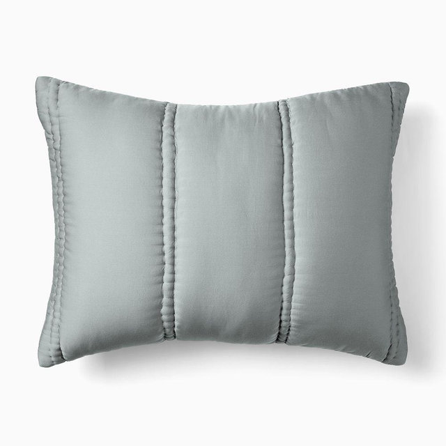 Tencel Plush Standard Sham, Aegean