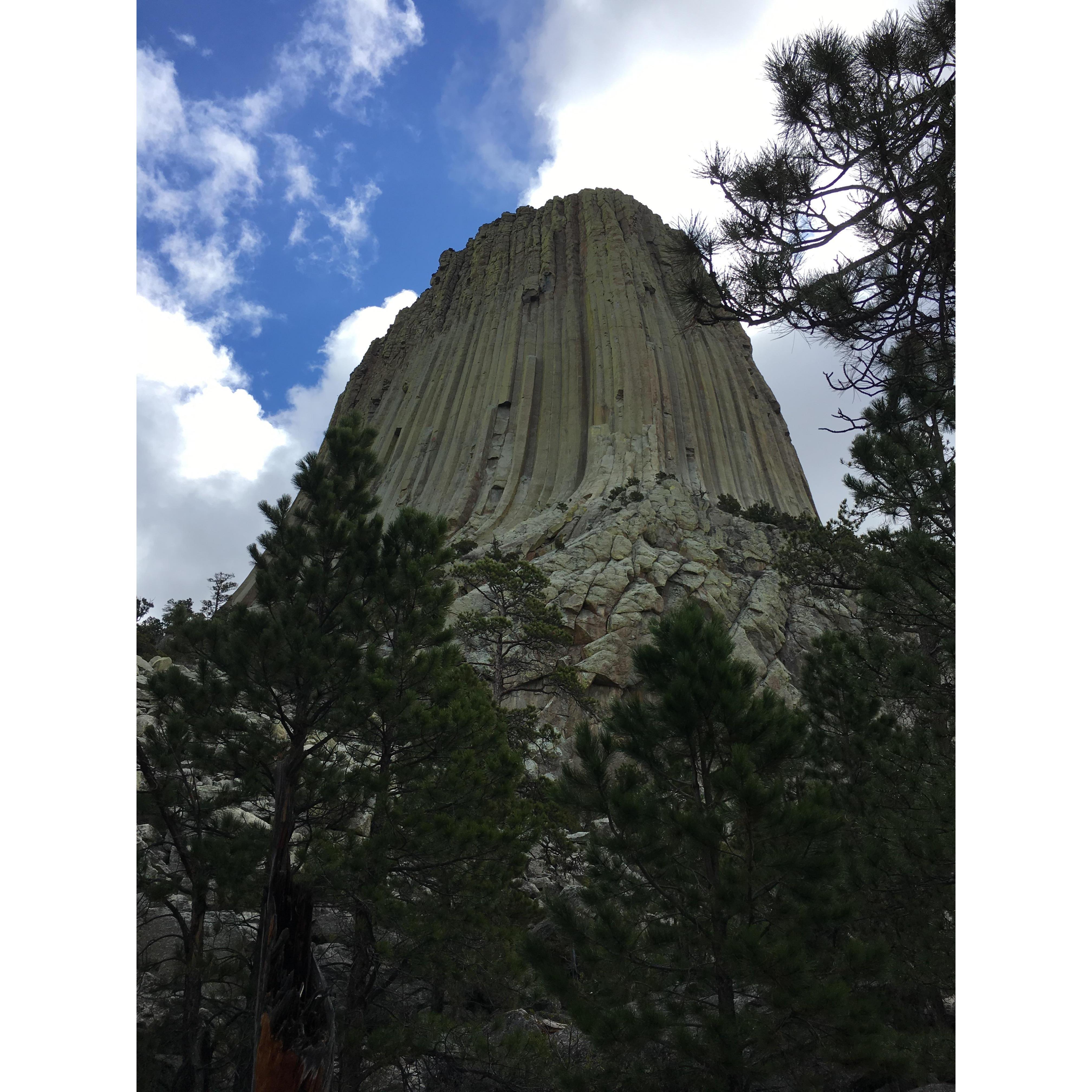 Devel's Tower from the our first roadtrip together