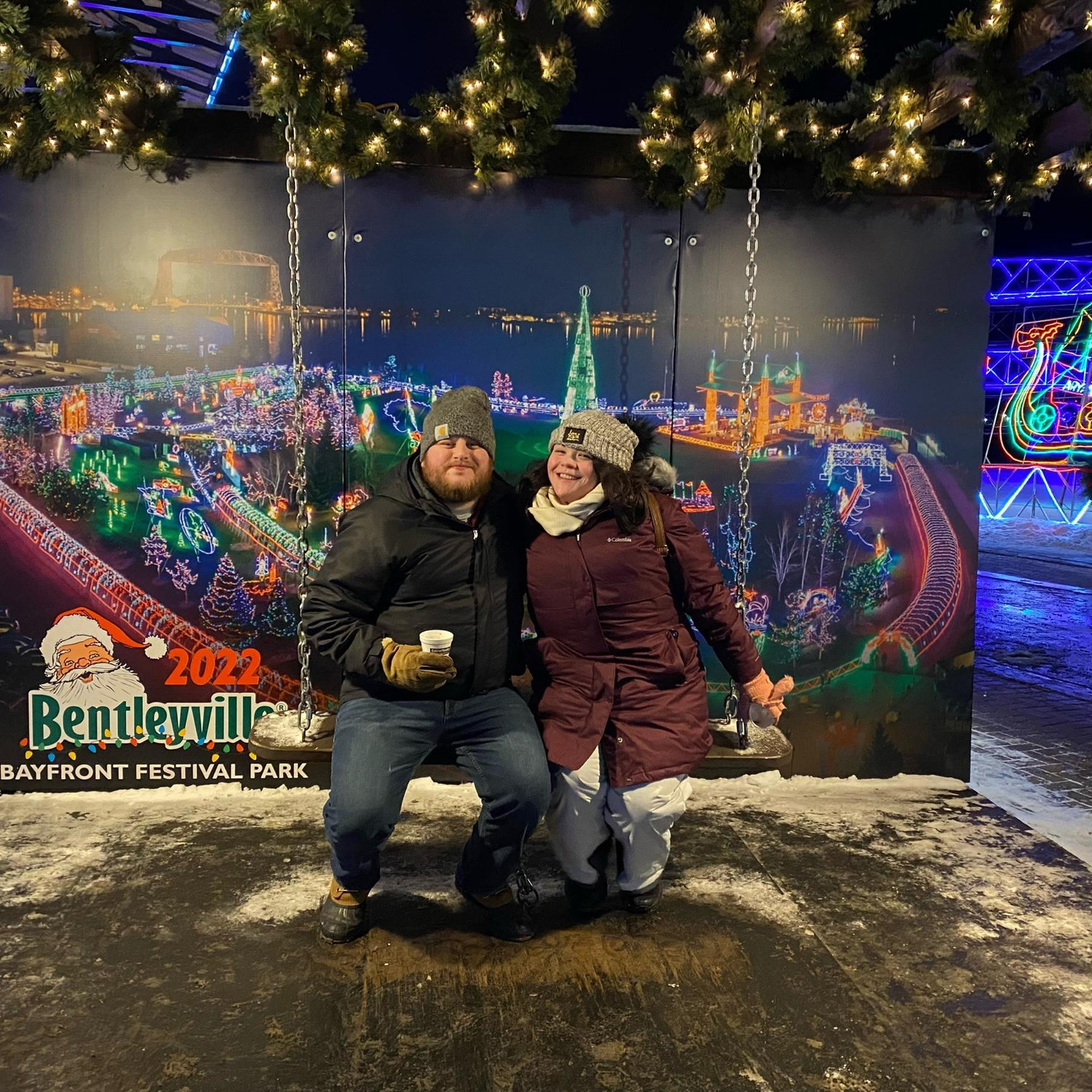 An end to our 3rd date (a whole day in Duluth), Bentleyville has become a special place to us and a near yearly tradition.