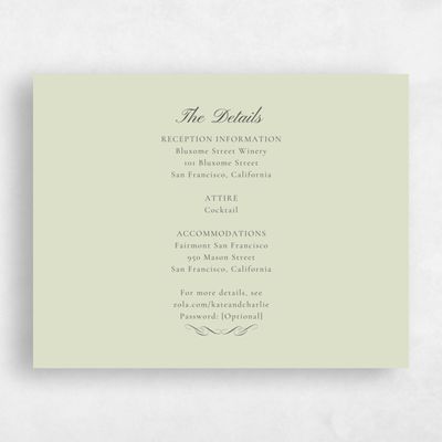 Mint, Green Wedding Enclosure - Abbey