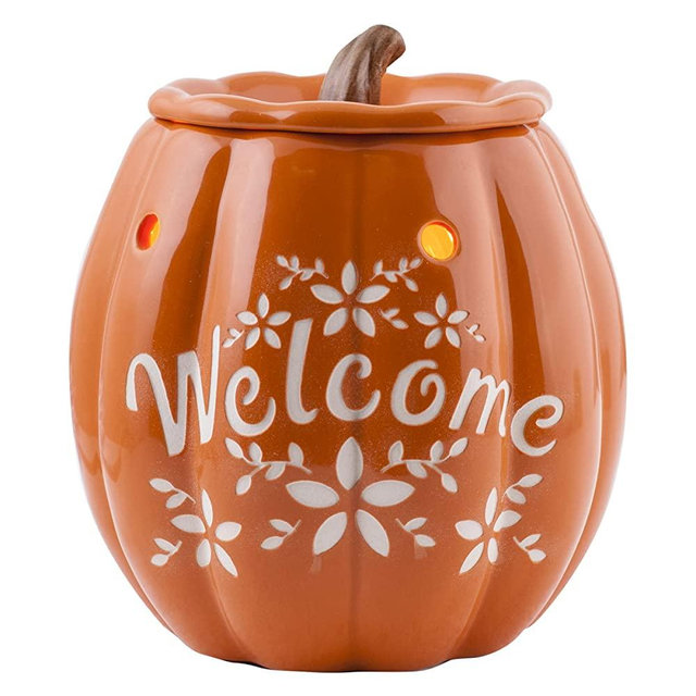Scentsationals Autumn Collection - Scented Wax Warmer - Thankful Season Wax Cube Melter & Burner - Electric Fall Fragrance Home Air Freshener Thanksgiving Gift (Welcome Fall)