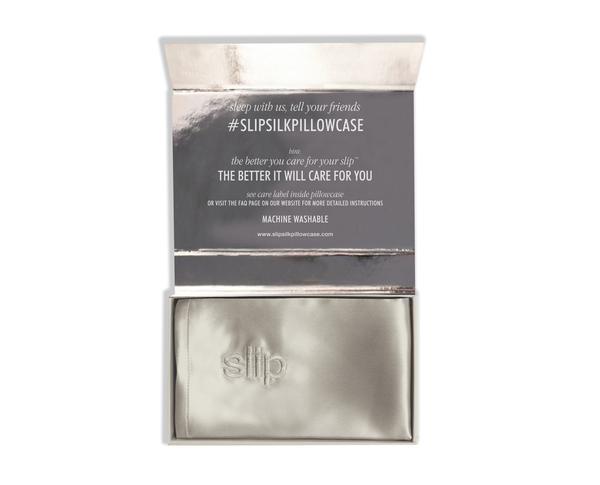 pillowcase - silver - queen - envelope
