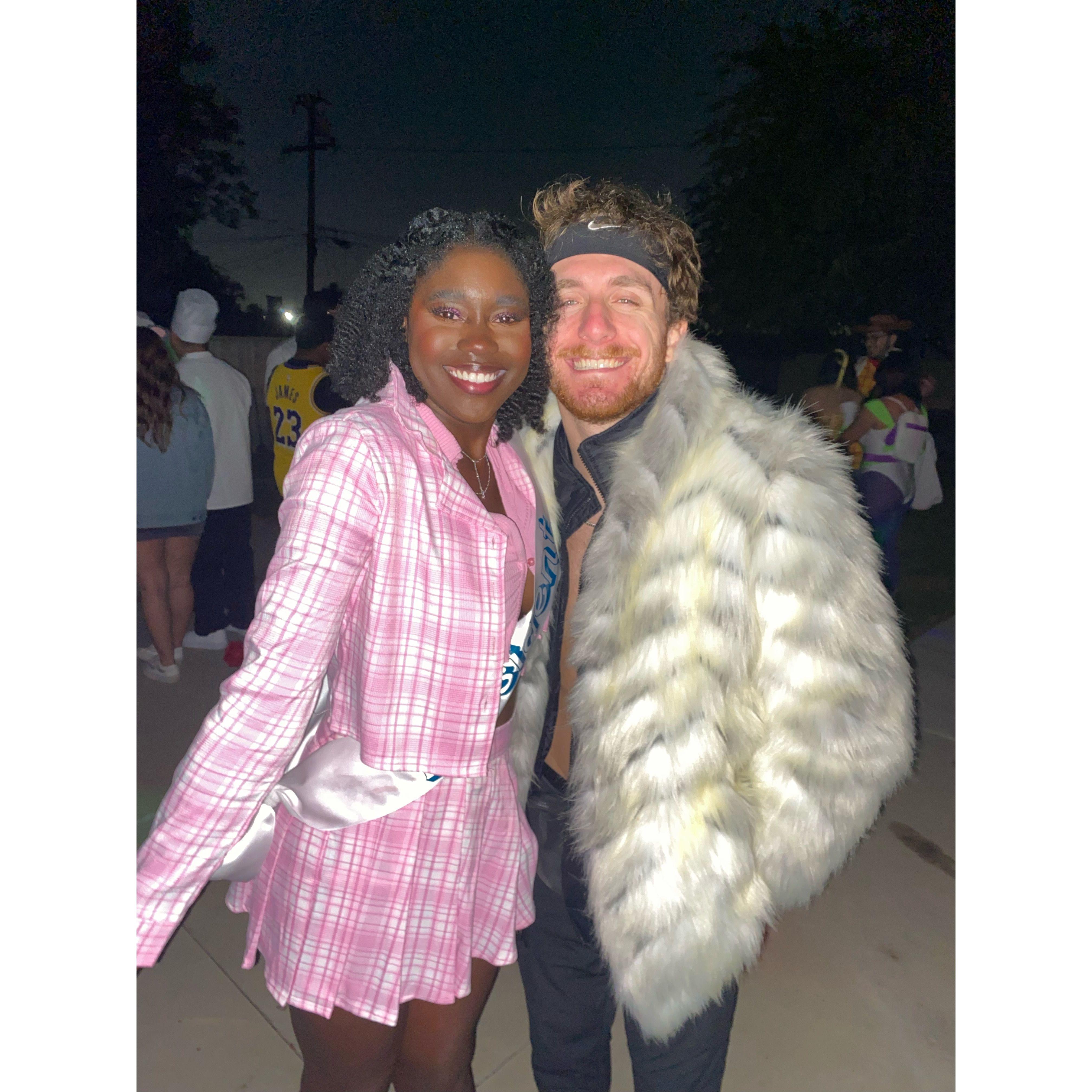 Our favorite Halloween costume was being Barbie and Ken in 2023!