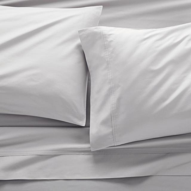 Organic 400 Thread Count Sateen Dove Queen Sheet Set