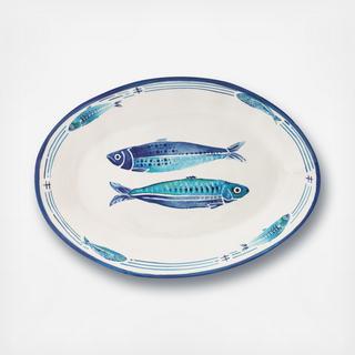 Santorini Melamine Oval Platter