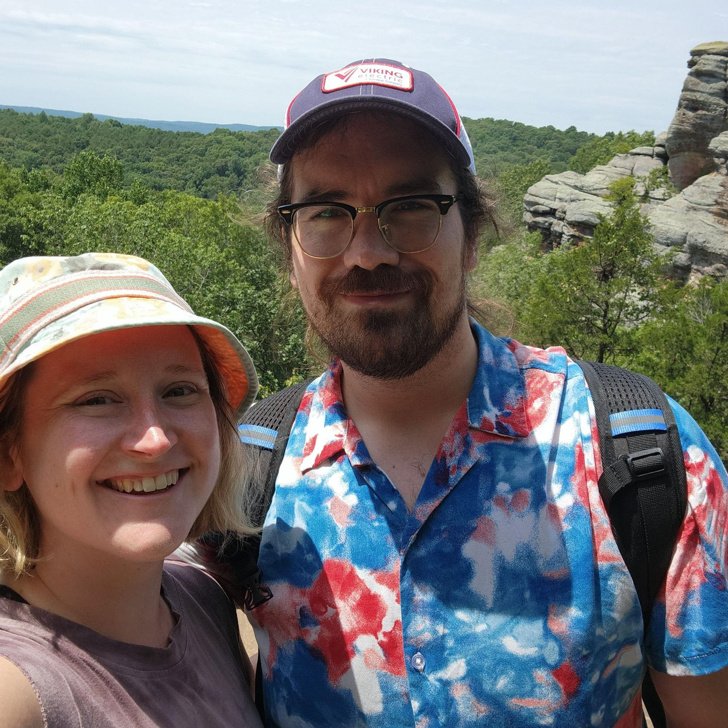 First vacation together in Southern Illinois, Garden of the Gods hiking trail